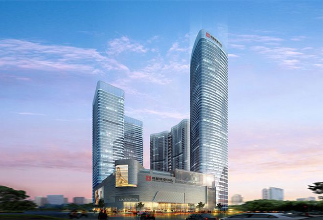 室內設計公司J&A攜手銀泰置地集團簽訂成都銀泰中心寫字樓室內設計合同