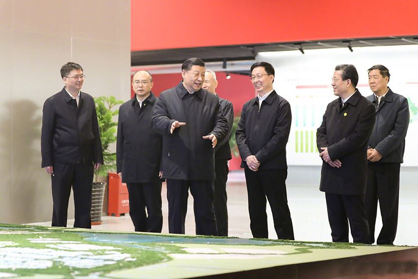 中共中央總書記、國家主席、中央軍委主席習近平2019年國內考察第一站來到了河北雄安新區 中共中央總書記、國家主席、中央軍委主席習近平2019年國內考察第一站來到了河北雄安新區