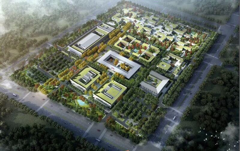 雄安新區市民中心鳥瞰圖 雄安新區市民中心鳥瞰圖