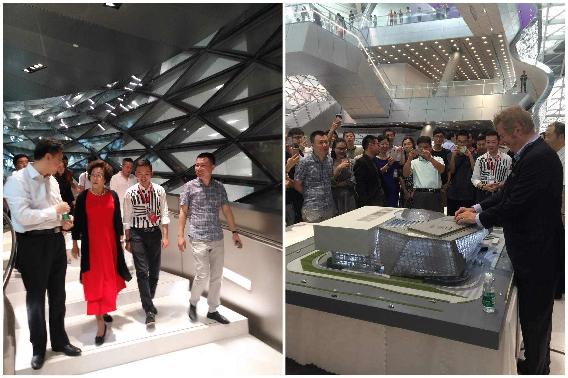 市領導參觀兩館/兩館設計師沃爾夫·狄·普瑞克斯講解設計理念 市領導參觀兩館/兩館設計師沃爾夫·狄·普瑞克斯講解設計理念